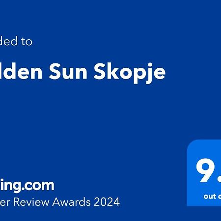 Golden Sun Skopje Apartment Bagian luar foto